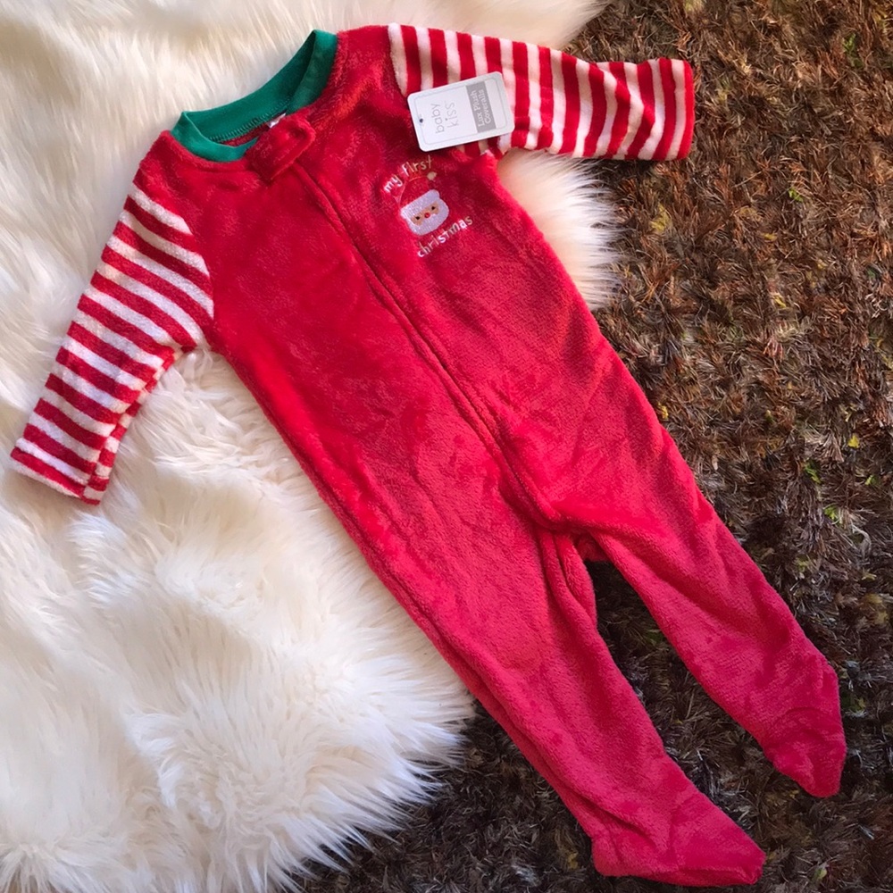 “My First Christmas” baby footed Pj’s size 24m